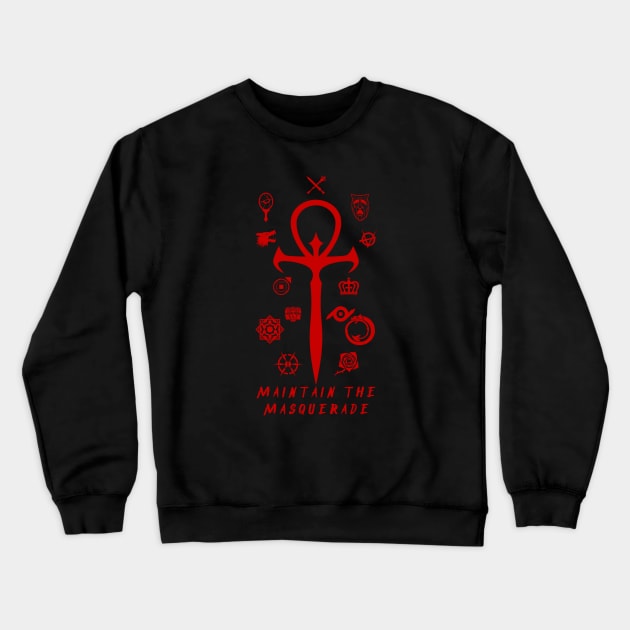 Maintain the Masquerade Crewneck Sweatshirt by Designs by Dyer